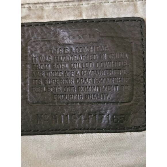 Coach Brooke Bag Purse Satchel Black Pebbled Leather Silver Chain F17165 *Read - Picture 11 of 14